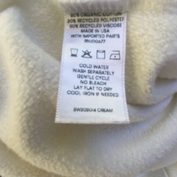 WSLY The Ecosoft Tie Up Jogger Soft Cream White Women’s SZ L - Picture 7 of 7